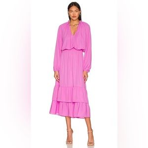 Revolve X Show Me Your Mumu Cait Midi Dress in Bubblegum Pink — Women’s Small